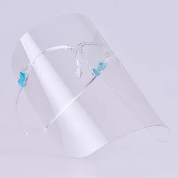 

10Pcs Full Face Shield Masks Anti Saliva Splash Eyewear Anti-fog Transparent Protective Visor Outdoor Kitchen Travel