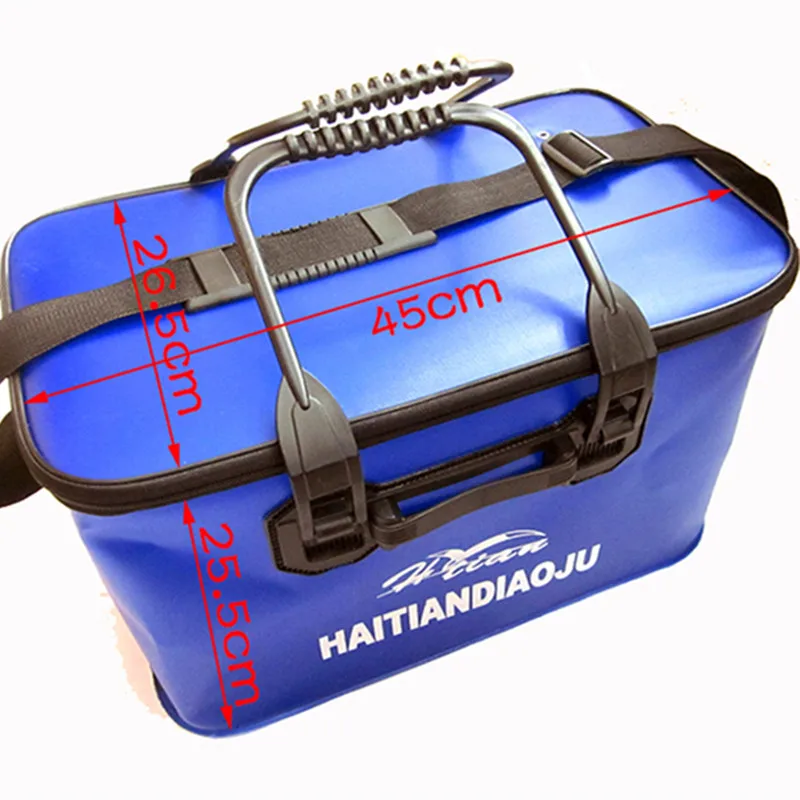 

Eva Collapsible Bucket Fishing Box 40 Cm 45cm Thick Square Fish Barrels with Handle to Fish Farming Bucket Fish Box