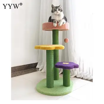 

Cat Scratcher Climbing Tree Board Cat Scratching Post Furniture Sisal Scratcher Post Tower Claws Care Cat Scratcher Kitten Toy