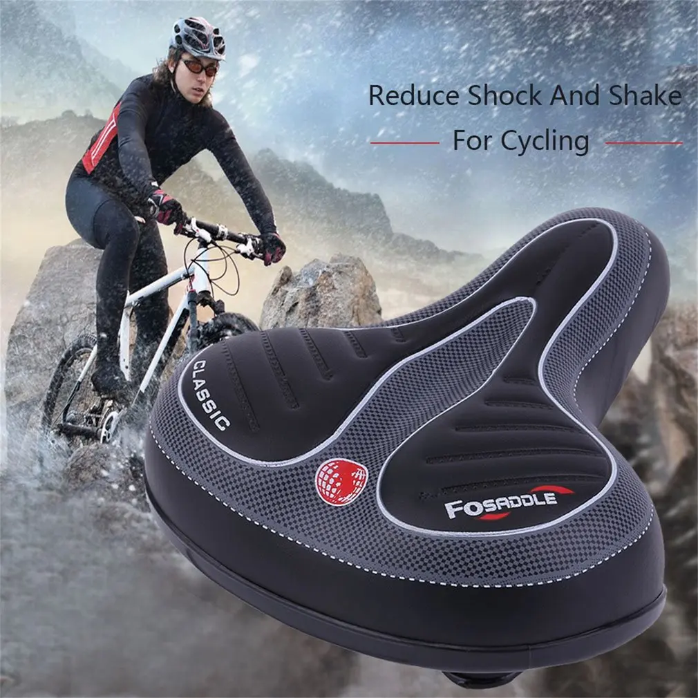 Comfortable Wide Big Bum Bike Bicycle Gel Cruiser Extra Sporty Soft Pad Saddle Seat Suitable For Any Type Of Bike safety harness fall protection
