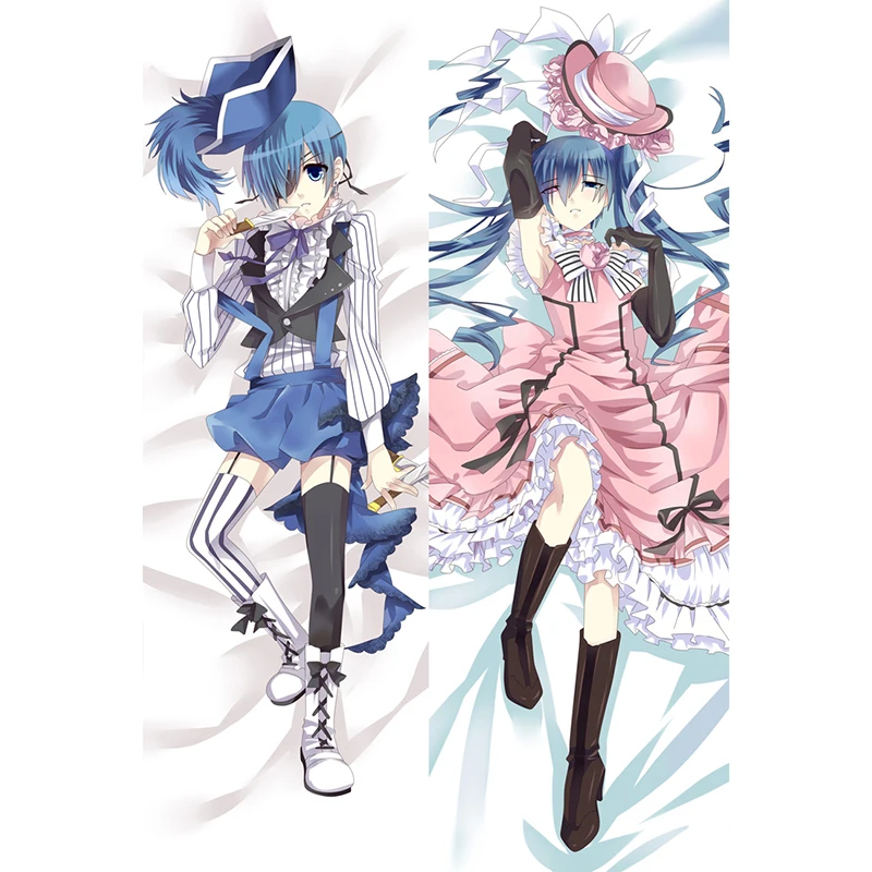 Japanese Anime Dakimakura Kuroshitsuji Black Butler Sebastian Ciel Hugging Body Pillowcase Bed Pillow Case Long Cushion Cover