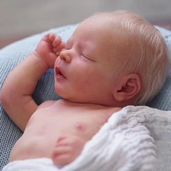 NPK-Muñeca realista de bebé Reborn de 17,5 pulgadas, juguete de Vinilo Suave con tacto Real para niños, para dormir