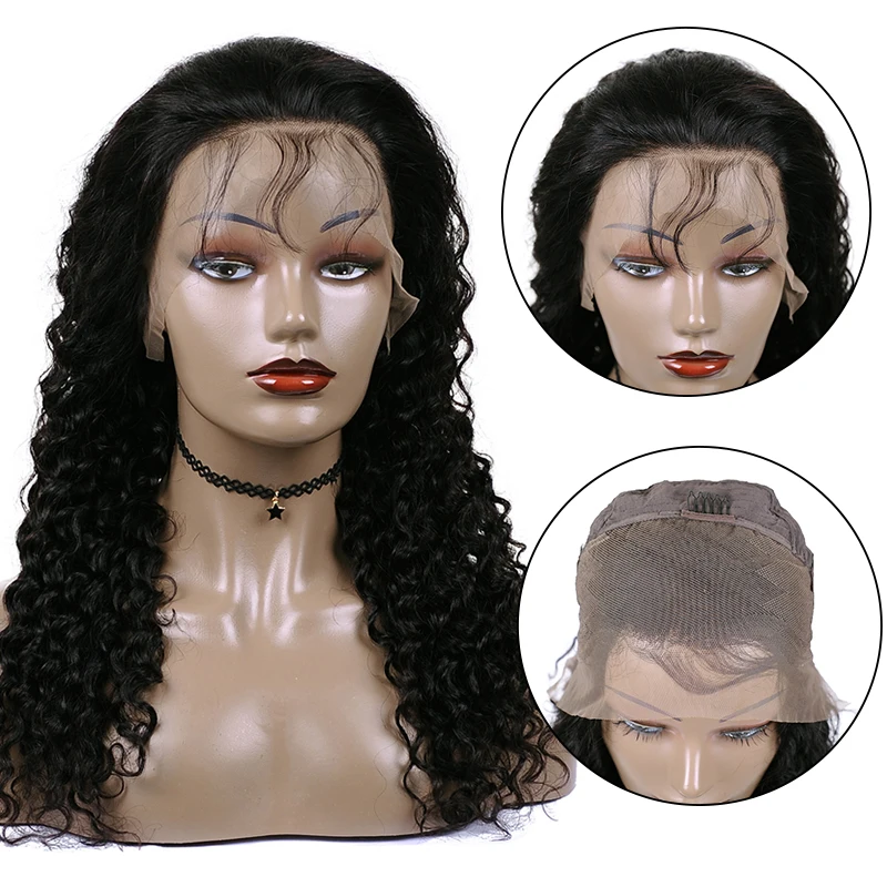 150 Density Middle Ratio 13x4 Lace Front Human Hair Wigs for Black Women Natural Brazilian Remy Human Hair Lace Front Wig 8-24