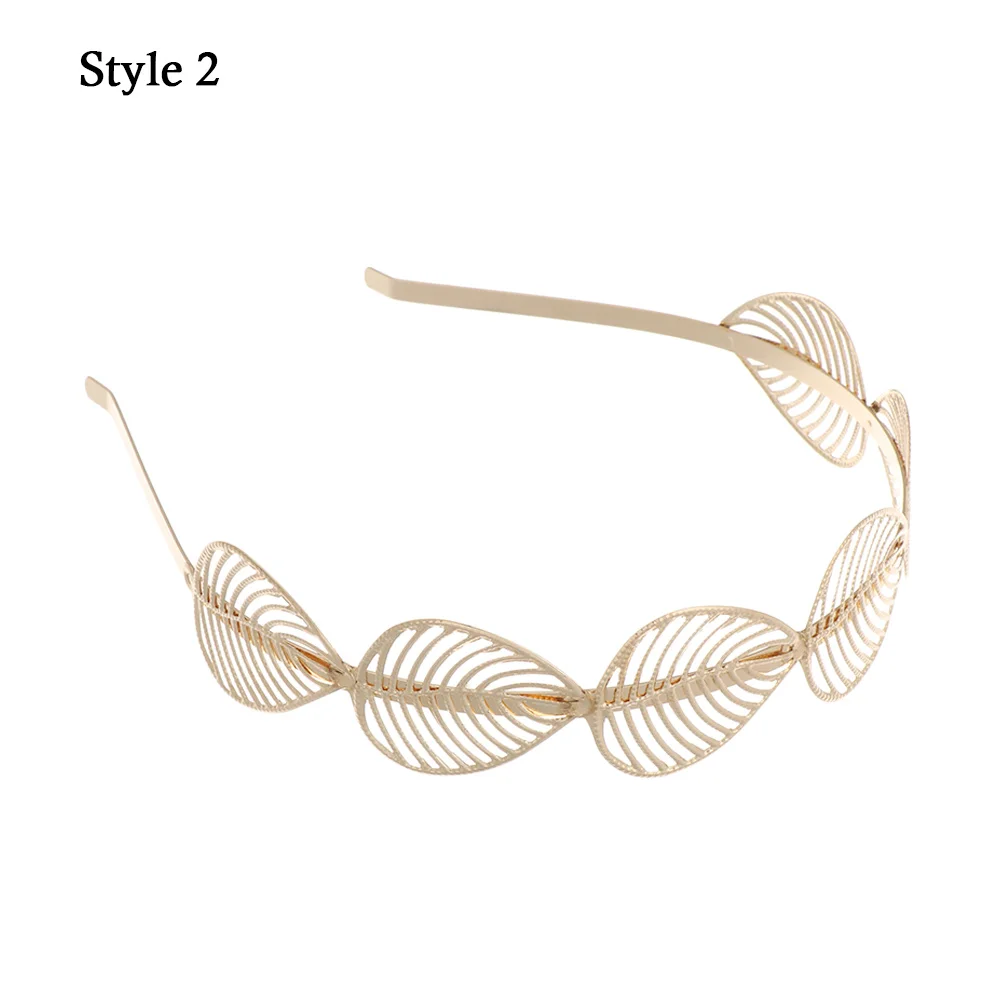 wedding hair clips New Women Vintage Alloy Headbands Girl Bandanas Girl Bandanas Metal Hairbands Gold Leaf Butterfly Hair Accessories claw hair clips Hair Accessories