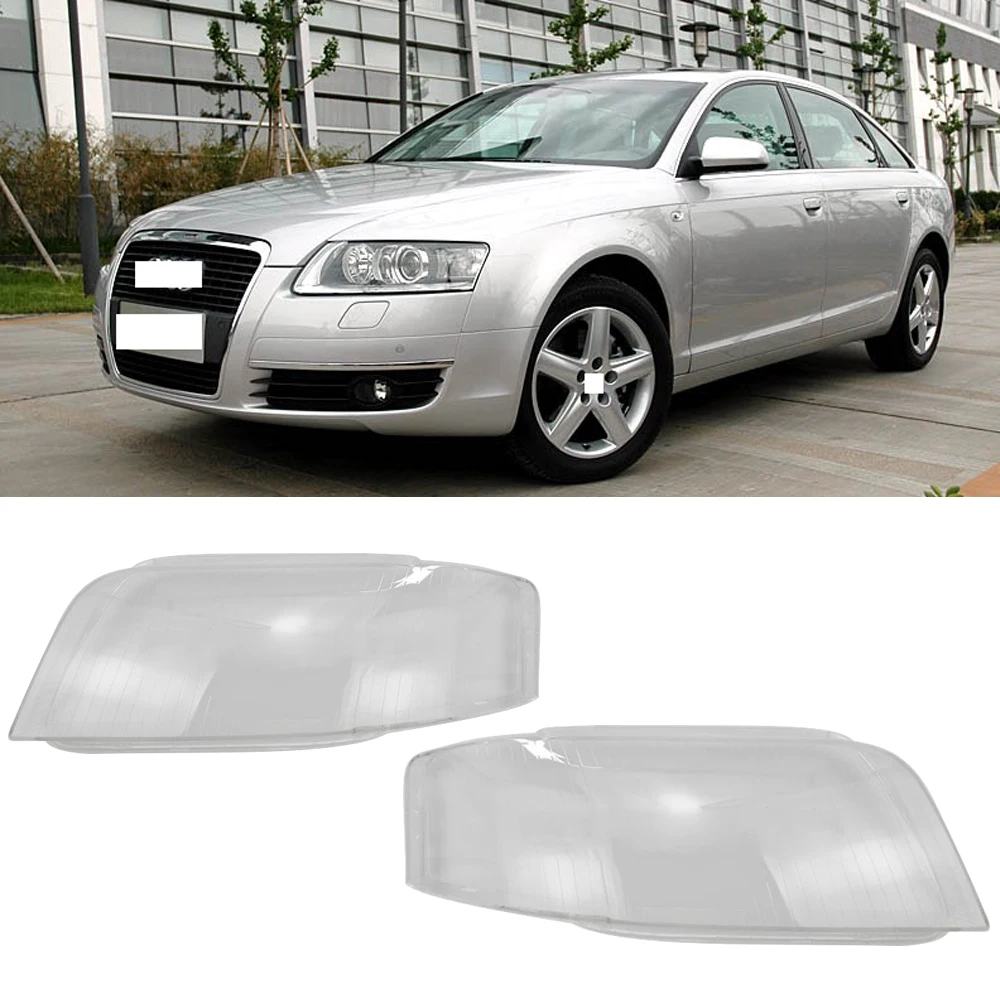Крышка QX 2 шт. для Audi A6 C5 2005-2008 передняя фара налобный фонарь лампа абажур