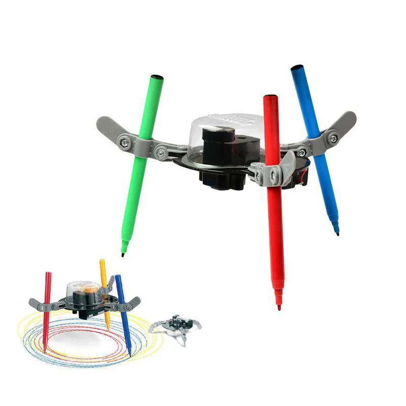  Doodling Robot Kit Creative Electrical DIY Auto Graffiti Drawing Science Education Toys Machine for