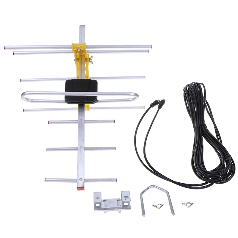 1pc 100Mile 8 Yagi Antenna 10dB Long Range UHF/VHF/FM wifi signal amplifier