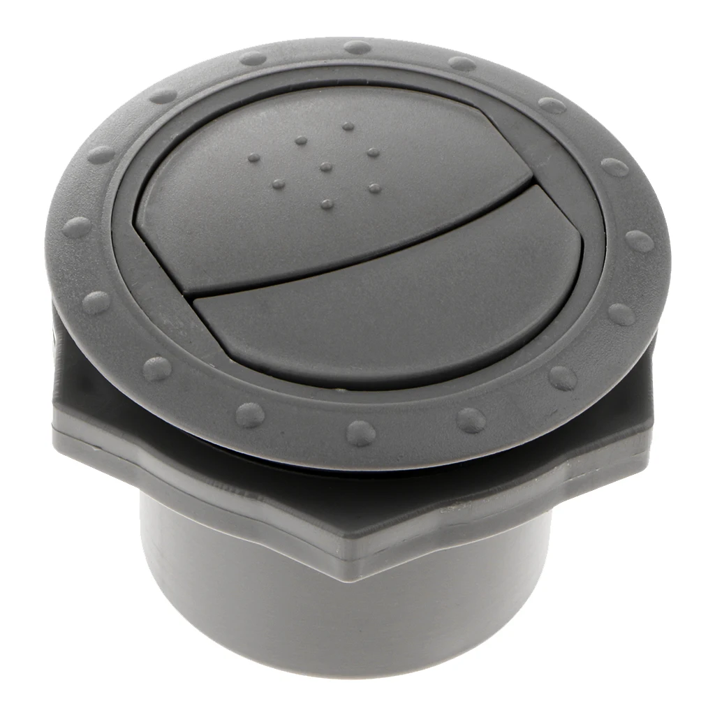 Universal RV Yacht Side Roof A/C Air Vent Exhaust Outlet, Install Hole: 60mm, Easy Installtion, Grey