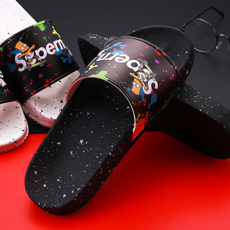 

Summer Fashion And Personality Sandals Men's Seaside Holiday Leisure Slippers Summer Slippers MEN'S Slippers Shoes Network Red S