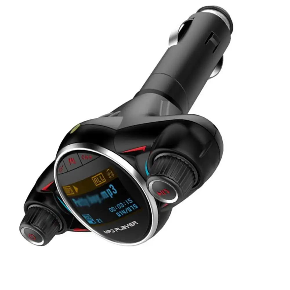 Автомобильный беспроводной Mp3 передатчик автомобильный Fm Tf карта музыкальный плеер телефон Hands-Free профессиональный модный портативный