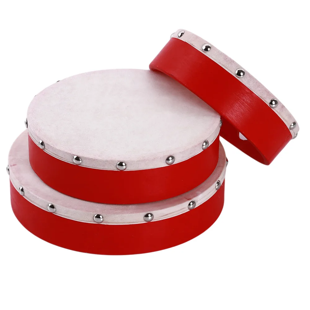 6/7/8 дюймов Мини барабан Ударные Дети деревянный музыкальный инструмент Детские Игрушки для раннего развития детей Для мальчиков и девочек для танцев ручной игрушка барабан