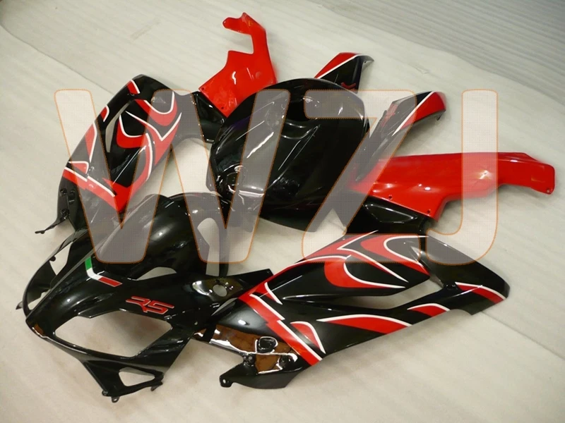 RS 125 07 08 Обтекатели для Aprilia RS125 2006 Красный Черный Набор для всего тела RS 125 2006-2011 Abs обтекатель