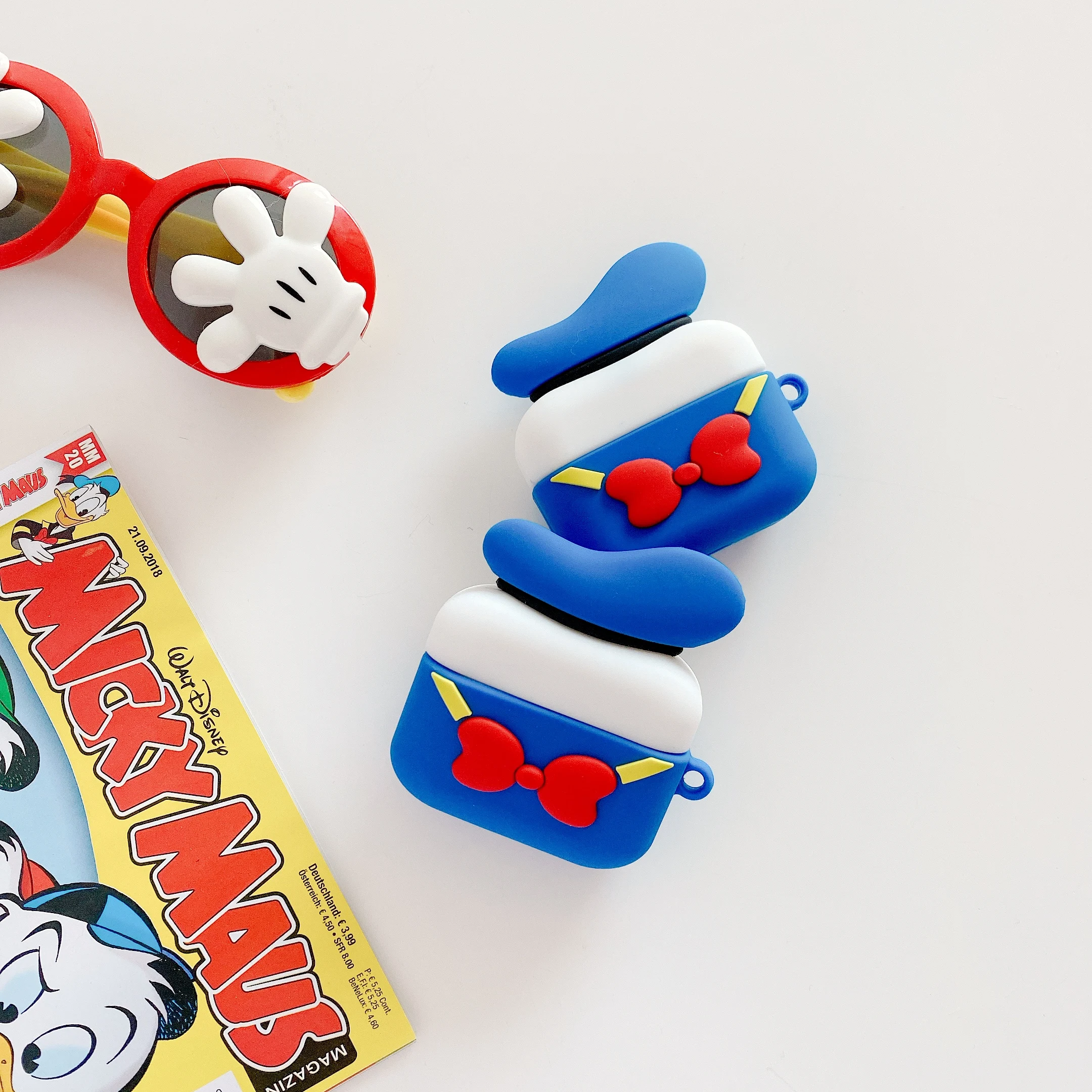 Милый чехол с Дональдом Даком для airpods pro disney, защитный чехол для Apple Air pods, силиконовый чехол для наушников