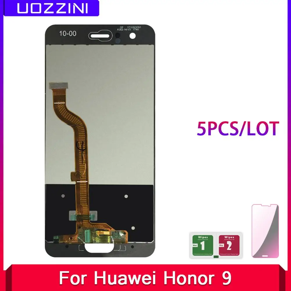 5 шт./лот тестирование для huawei Honor 9 STF-L09 STF-AL10 STF-AL00 STF-TL10 ЖК-дисплей Дисплей кодирующий преобразователь сенсорного экрана в сборе