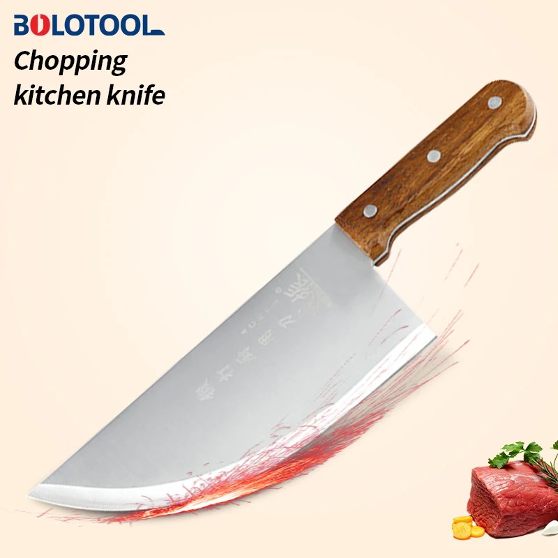 

Cleaver Chop Bone Kitchen Knife Butcher Chef Meat Slicing Chopping Vegetable Cutting Fish Filleting Knife 40CR13 Stainless Steel