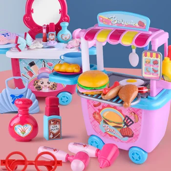 

Food Pretend Play Children Kitchen Pretend Play Toys Set Safe Simulation Western Food Playset Educational Toys