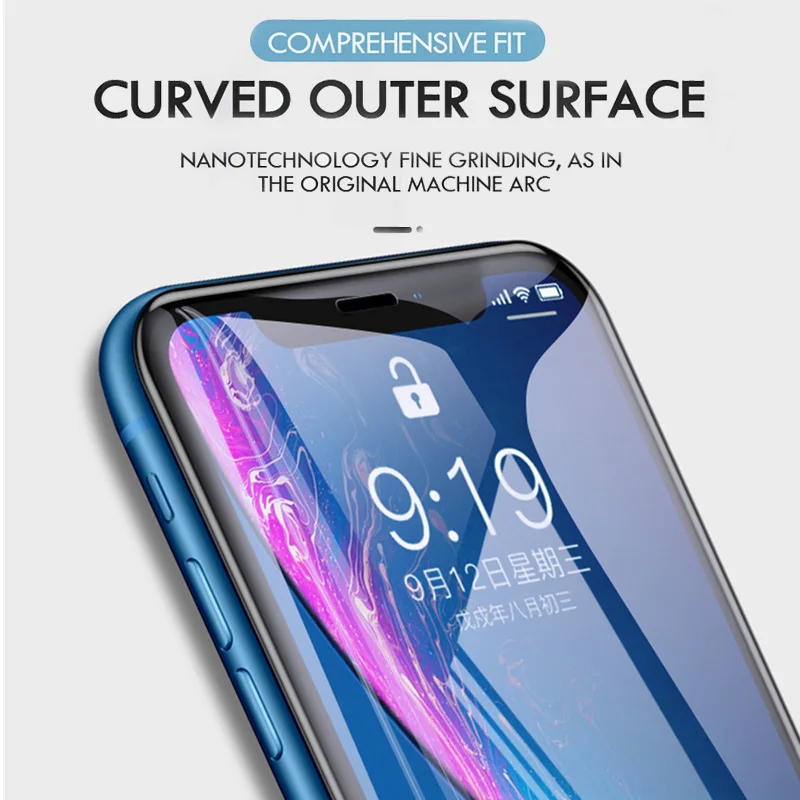20D полное покрытие закаленное стекло для iPhone 11 Pro MAX Защита экрана для iPhone X XR XS 6 6s 7 8 Plus 11 Pro MAX стеклянная пленка