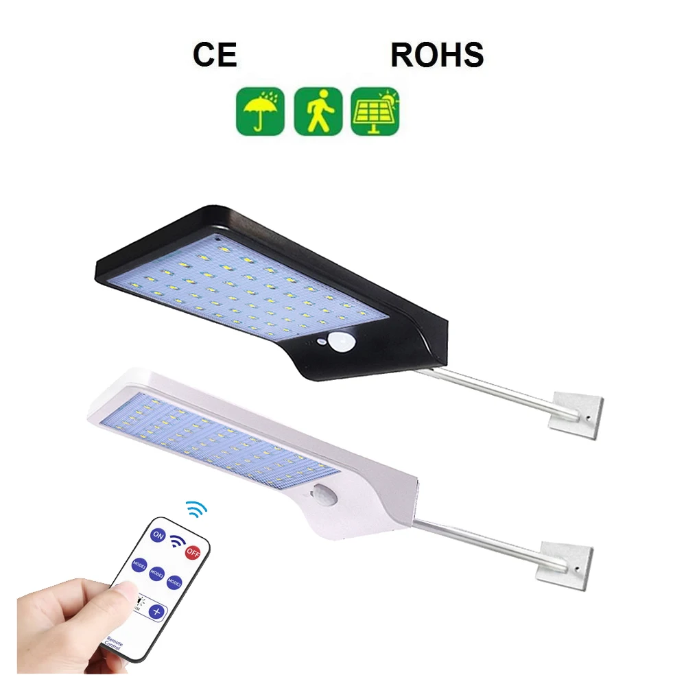 

remote 48/36 LED Solar light Motion Sensor Garden Waterproof Outdoor path Security street spot floodlight solar lamp pole