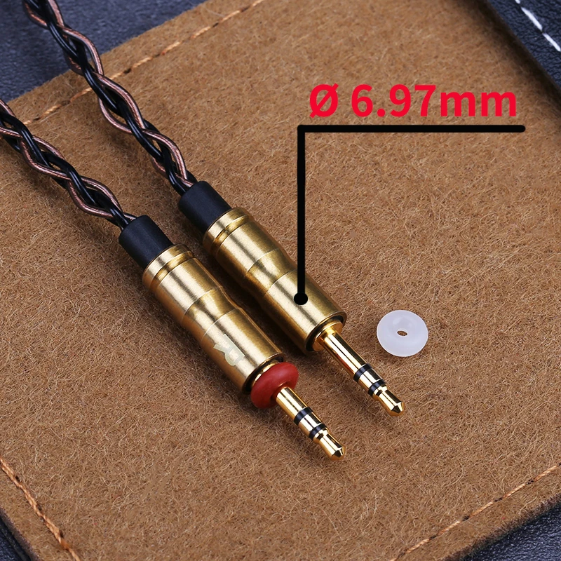 Core Cabo de Prata para Headphone 12 Jack 3.5 mm 2.5 mm 4.4 mm Balance Upgrade Cabos de Substituição 1.4m Personalidade Openheart8 - Image 4