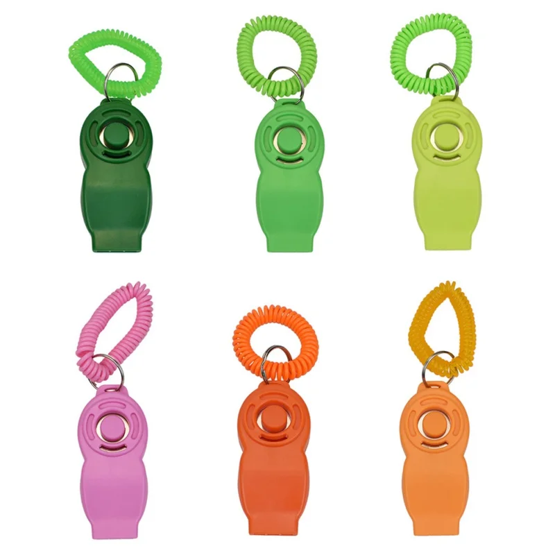 Pet Dog Training Sounder Plastic 2 In 1 Whistling Interative Design Durable Supplies Multiple Colors | Дом и сад