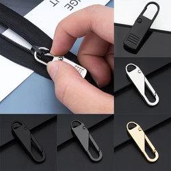 2PC Metal Zipper Pull End Replacement Clip Broken Buckle Fixer Zip Cord Tab for Travel Bag Tent Backpack Clothes