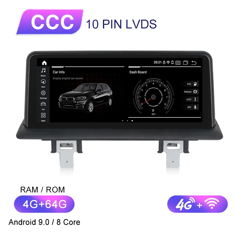 4G Lte Qualcomm 8 core Android 9,0 4G ram 64G rom автомобильный dvd-плеер для 1 серии I20 E81 E82 E87 E88 с аудио радио gps навигация - Цвет: 8 core CCC