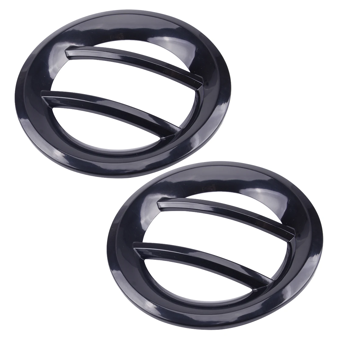 Автомобильный 2шт черный Передний противотуманный светильник с кольцом накладка