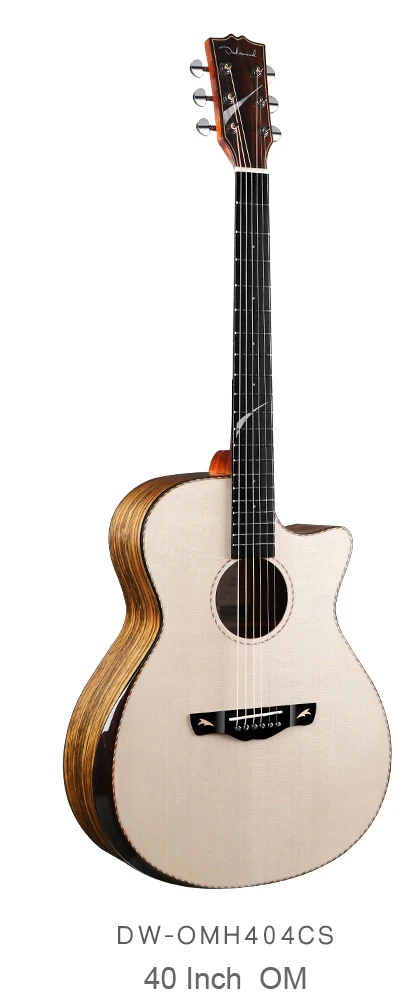 DW-OMH404CS Dadarwood OMH404CS твердая верхняя акустическая электрогитара, гитара ra acustica - Цвет: DW-OMH404CS