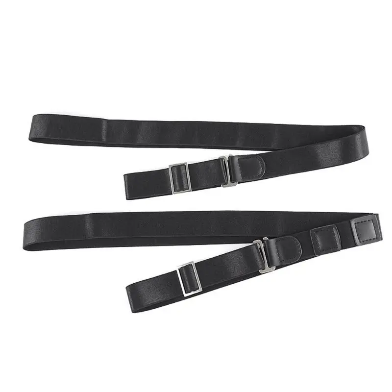 Мужская рубашка остается держателем черный замок Tuck It Belt Многофункциональный Adjsutable Эластичный Нескользящий морщин бинт формальный