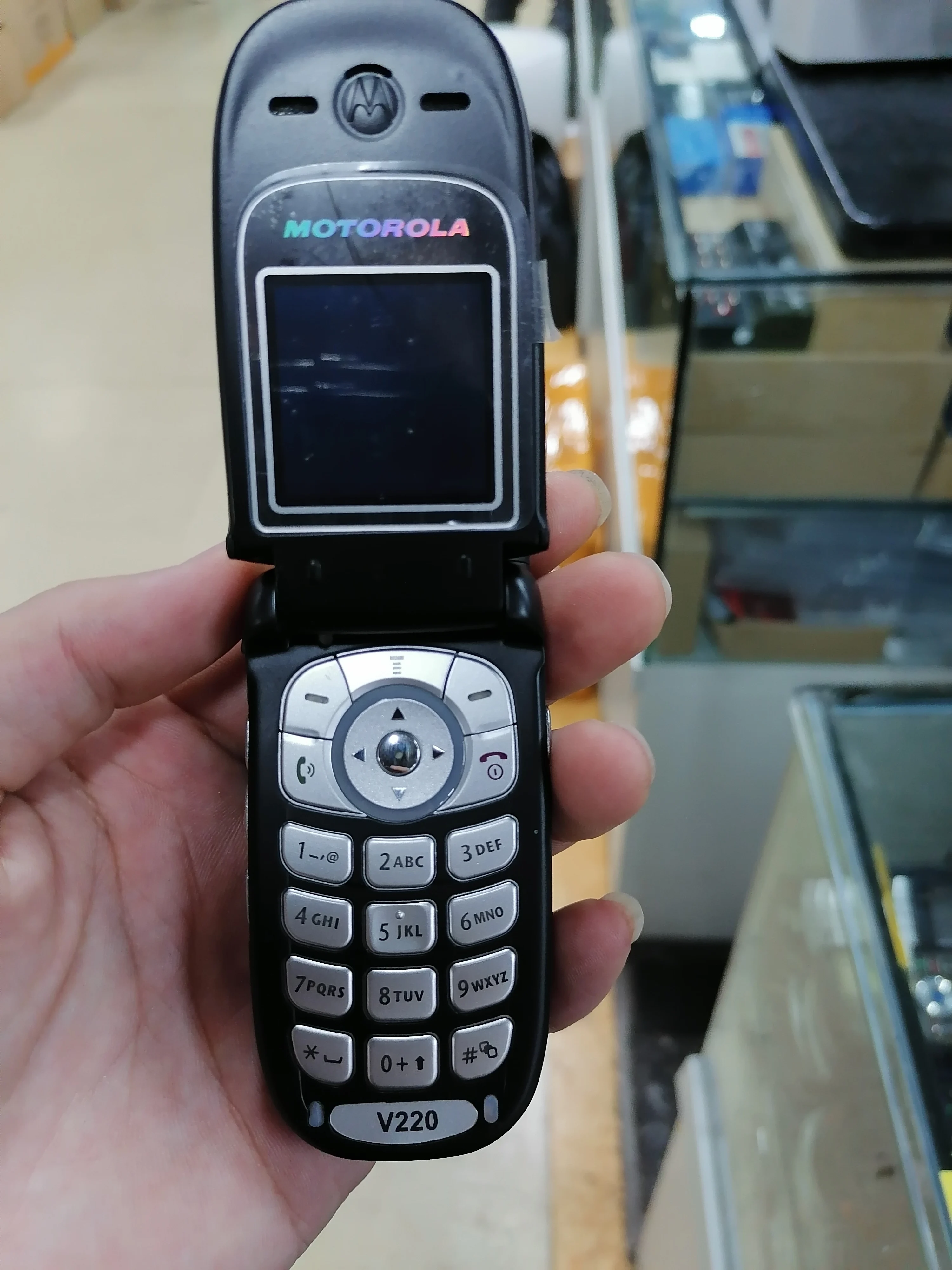 V220 хорошее качество разблокированный флип Motorola V220 мобильный телефон один год гарантии