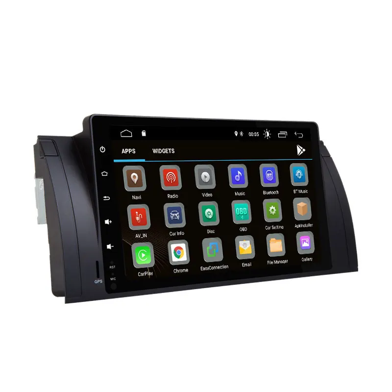 Sale Android 9.0 Autoradio Built-in CarPlay GPS Navigation Compatible For BMW 5 Series E39 X5 M5 E53 520i 525i 528i 530i Muiltmedia 5