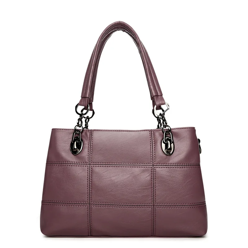 

2019 new Europe and the United States litchi ladies temperament multi-layer portable shoulder bag