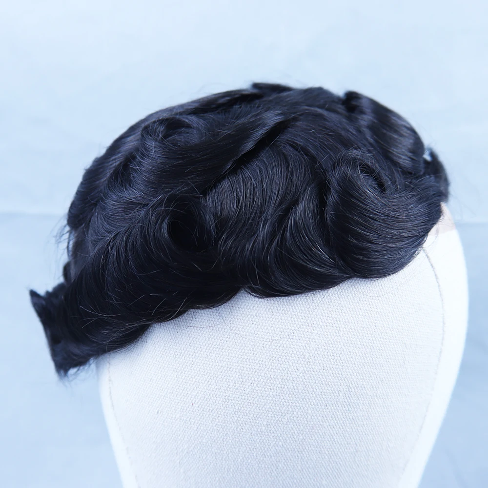 YY парики натуральные черные человеческие волосы парик для мужчин remy волосы заменить мужчин t система швейцарское кружево и ПУ темно-коричневый мужской s парик 6 дюймов вьющиеся