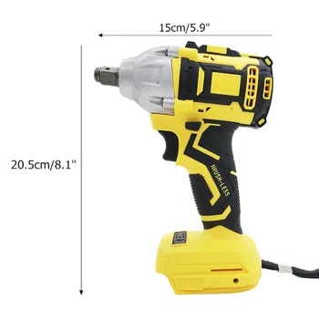 

Tool Impact Wrench Parts 320NM Set 1/2in Rechargeable Cordless Electric