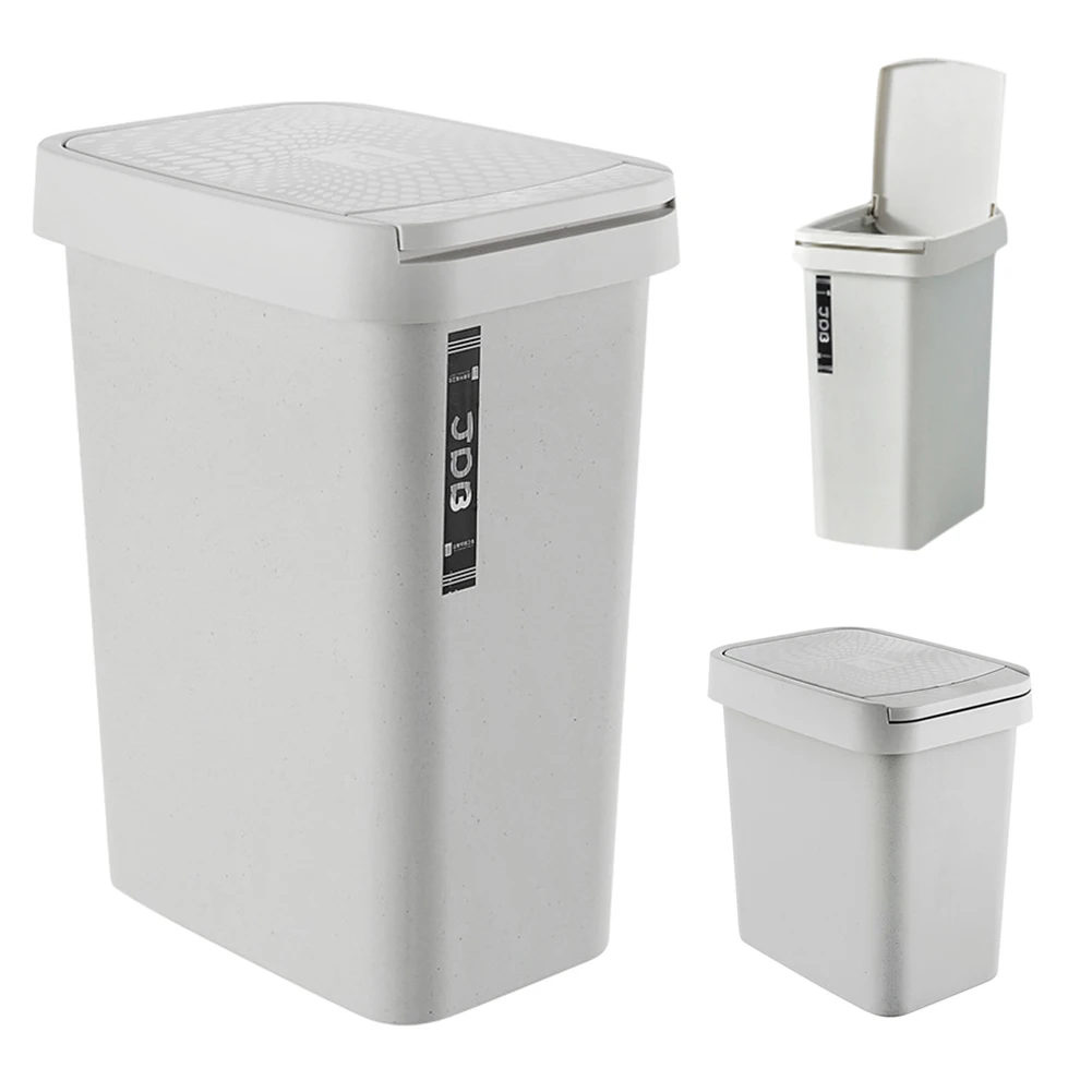 Мусорные баки для Кухня ванная комната, Туалет пластиковые ведра для мусора мусорное ведро для дома креативный Букет Тип штампованной детали прямоугольная мусорная корзина