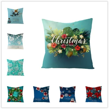 

Christmas Decorations for Home 45*45 Nordic Style Garland Pillow Sofa Cover New Year 2021 Christmas Gift Navidad Decor Kerst