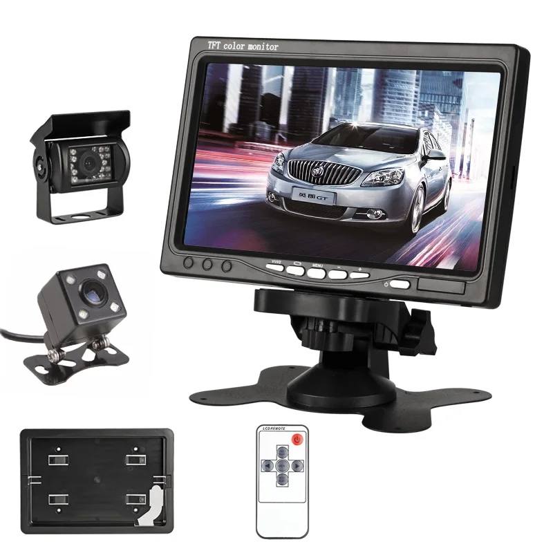 Автомобильный монитор заднего вида " TFT lcd HD дисплей камера помощь заднего вида камера система упаковки для 800x480 автомобильные мониторы