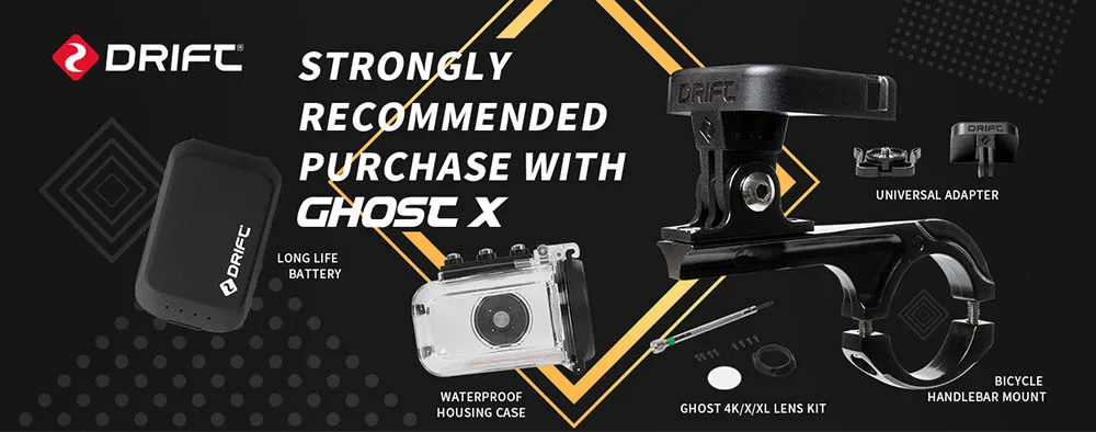Drift Ghost X MC Экшн-камера Ambarella 1080 P, спортивный шлем для мотоцикла и велосипеда, мини-камера с поворотным объективом 12 МП CMOS, Wi-Fi