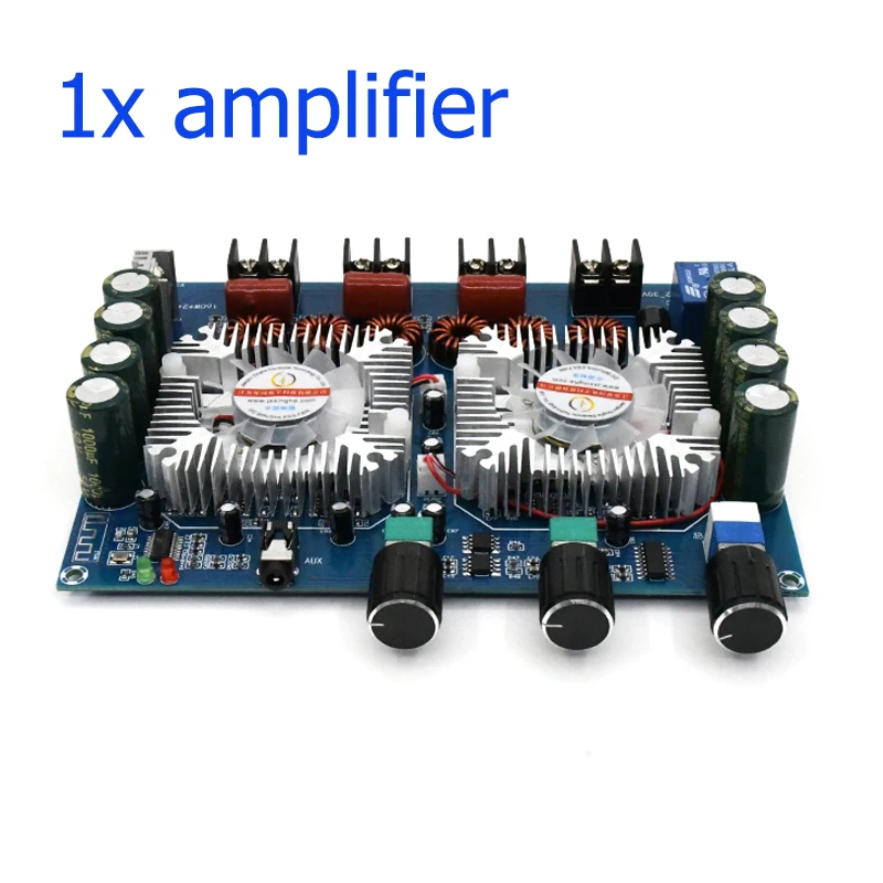 2*160W+220W TDA7498E Power Subwoofer Amplifier Board Bluetooth-compatible 2.1 Channel Class D Home Theater Audio Stereo Amp 