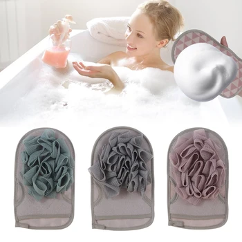 

2020 Home Portable Scrub Bath Sponge Wisp For Shower Scrubber Double Sided Body Cleaning Brush Gloves Shower Massage Towel Ball