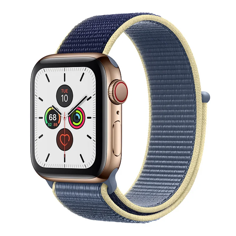 alaskan blue Ремешок для apple watch 5 44 мм 40 мм 42 мм 38 мм iwatch Series 3 2 1 нейлоновый спортивный ремешок для часов Браслет apple watch 5 4 band - Цвет ремешка: alaskan blue