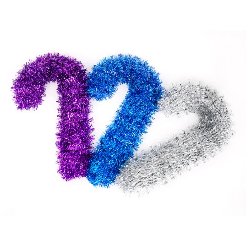 

Christmas Crutch Hanging Glitter Sparkle Strips Woven Gifts Decoration DIY Christmas Tree Pendants Hanging Ornaments ChristmasCM