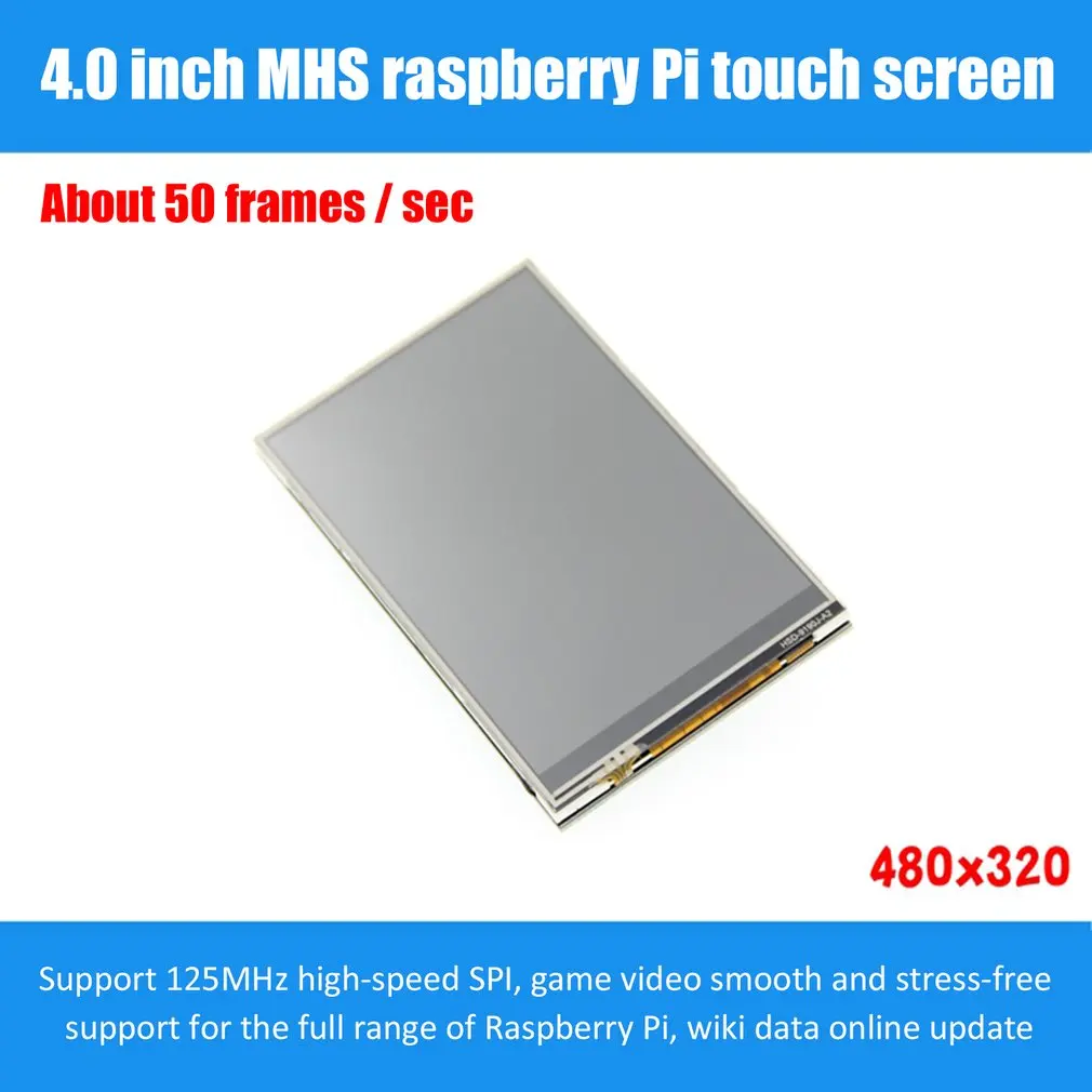 3,5 дюймов MHS TFT GPIO экран ЖК-модуля дисплей с сенсорной панелью Поддержка 125 МГц SPI вход для Raspberry Pi