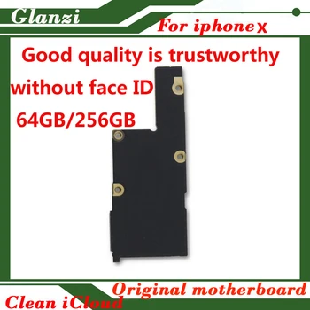 

for iphone X IOS System motherboard 64gb 256gb high quality tested mainboard without face ID clean icloud full chips logic board