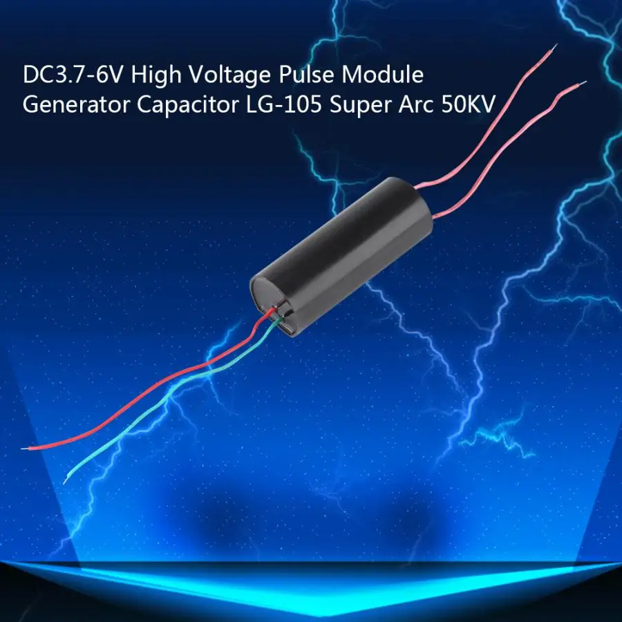 Высоковольтный генератор DC3.7V-6V высоковольтный импульсный генератор Выход 50кв супер дуговая катушка зажигания Модуль