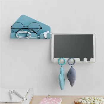 

Adhesive Mobile Phone Tablet Holder Stand Wall Mount Traceless Hook Hanger Storage Rack Holder For Phone iPad Bracket Stand Hot