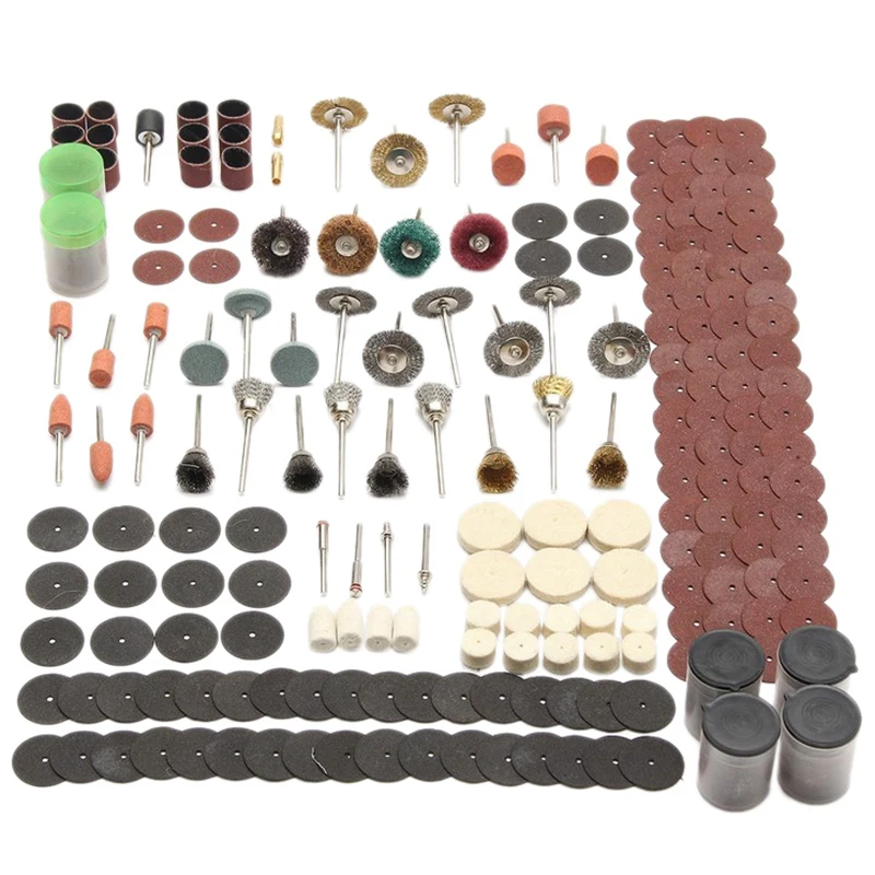 

340 Pcs/Set Electric Grinder Accessories Set Fits for Grinding Sanding Polishing Tools DIY Repairing Hand Tools Accessories