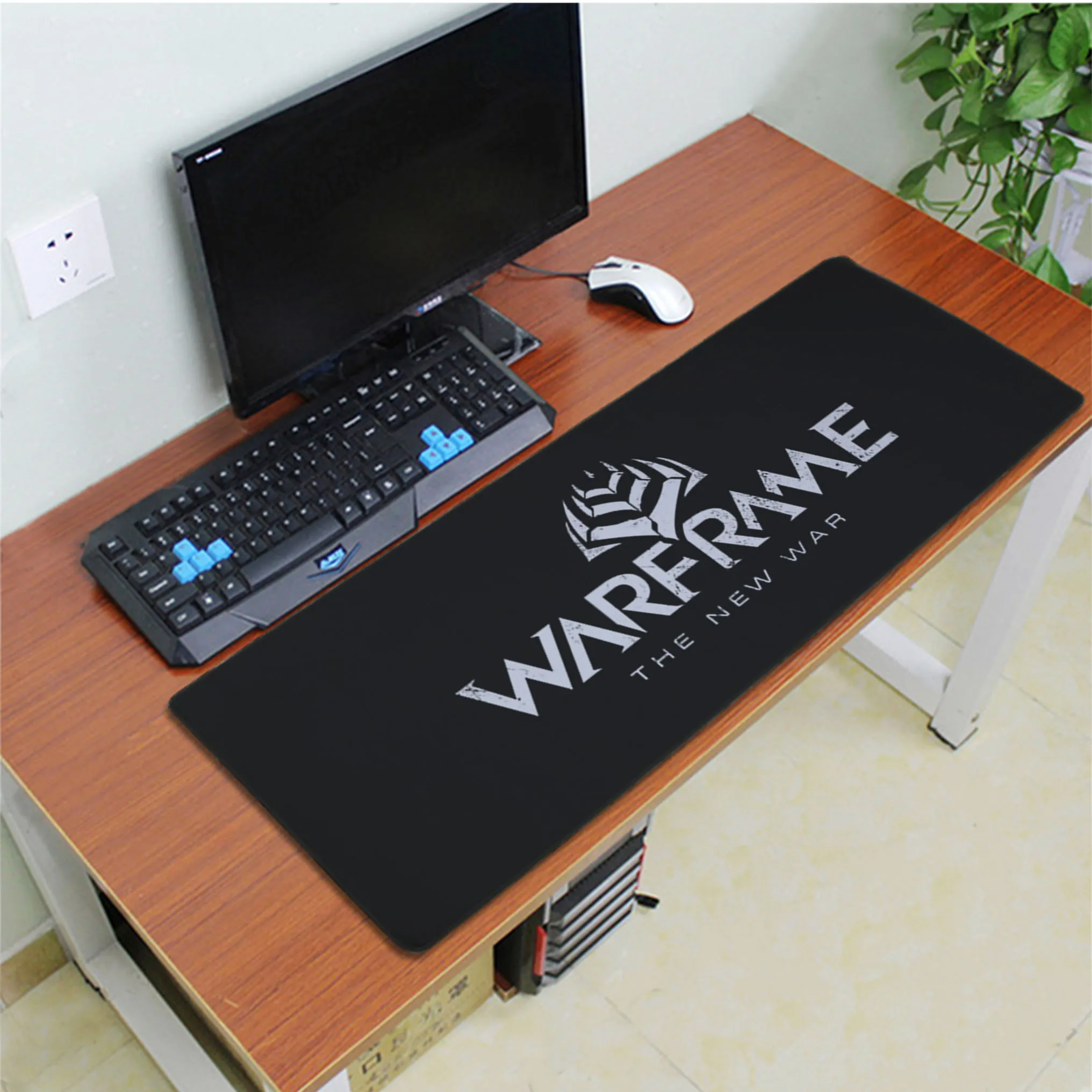 Babaite Забавный warframe hero прочный резиновый коврик для мыши прокладка резиновая PC Компьютерная игровая коврик для мыши - Цвет: Lock Edge 40X90cm