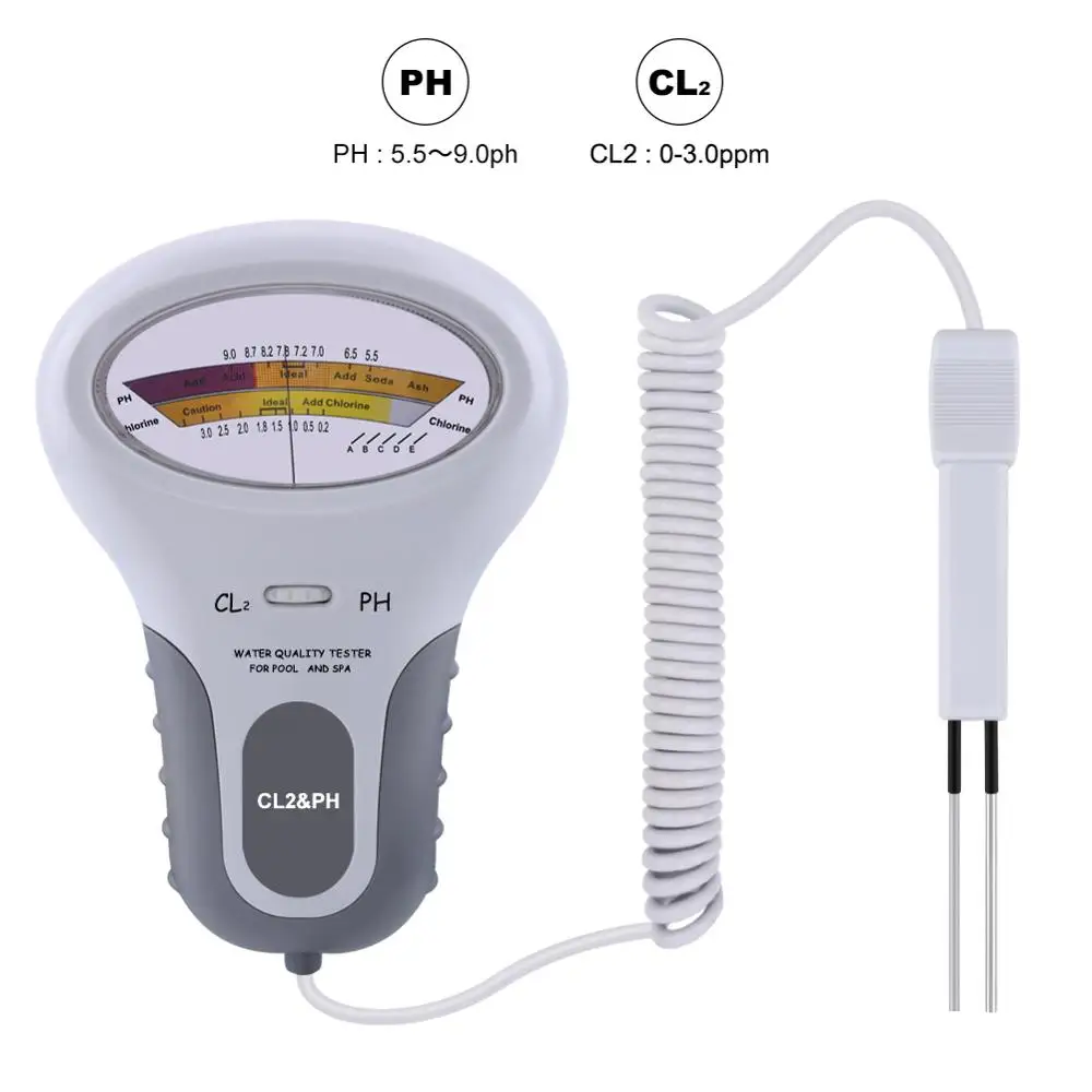 Quality Water Digital Spa Pool Tester Meter Electronic Hot PH Test Tool Salt 