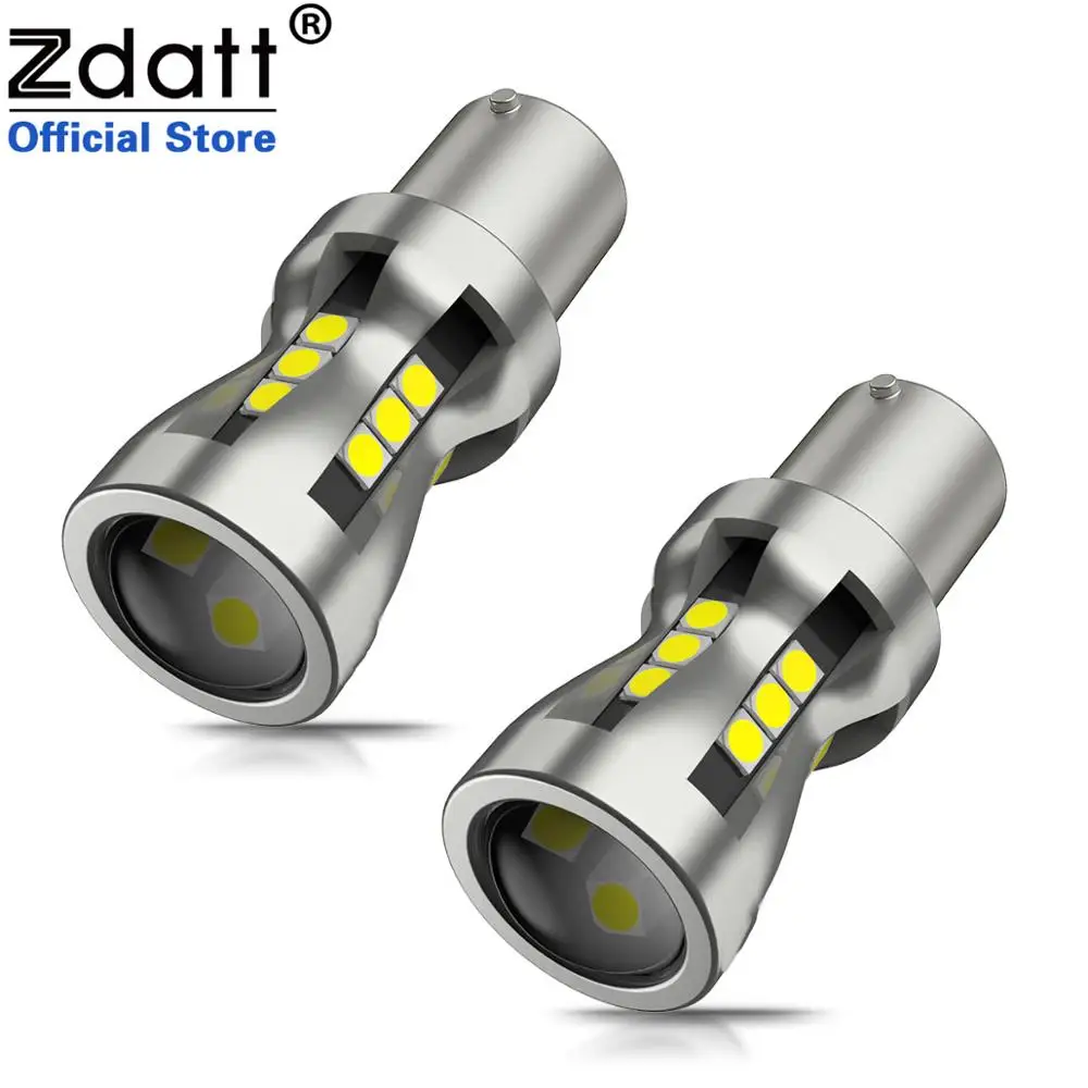 

Zdatt T15 Signal Lamp W16W Led Bulbs 21 Led SMD 3030 4.5W 12V Backup Reverse lights Red Yellow White Brake Tail Interior Light